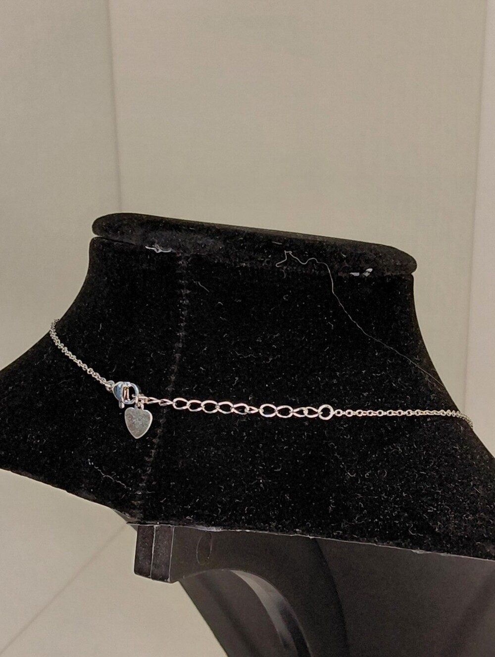New Adjustable Silver Teardrop & Blue Opal Triangle Lariat Necklace - Women - Picture 2 of 8
